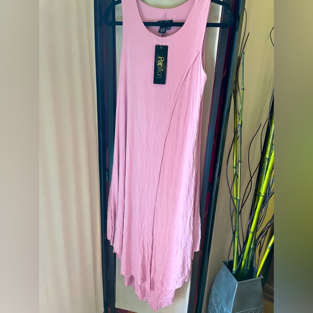 NWT Pale Pink Maxi length Large Dress by Papillon.